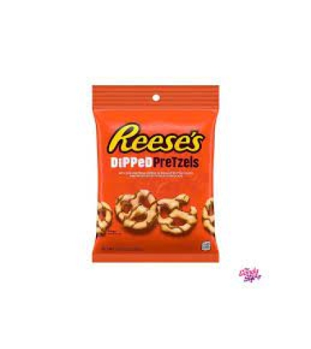 Reeses dipped pretzels
