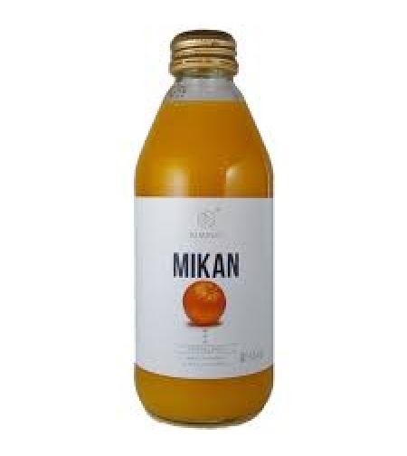 sparkling water- mikan juice, organic cane sugar 