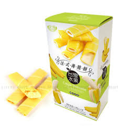 Crispy Crepes with Banana & Chocolate Flavor 78grms