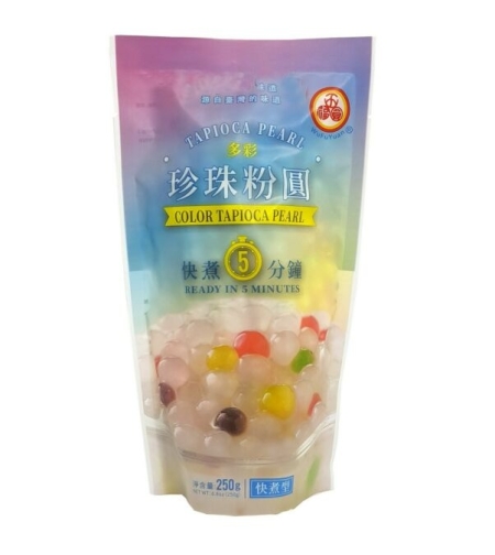 Color tapioca pearl 250grms.