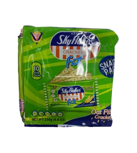 Skyflakes Oat Fiber crackers (10 single packs) 250grms