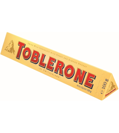 Toblerone -  Swiss Milk Chocolate with Honey & Almond 100g