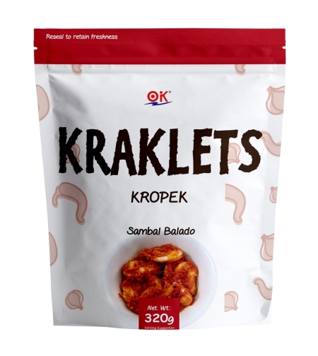Kraklets Kropek Sambal Balado 320grms