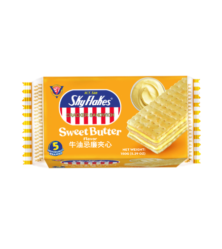Skyflakes Sweet Butter  Flavor  5 packs ( 150 grms )