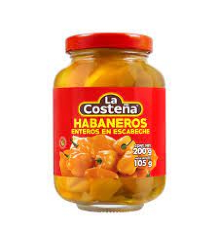 The habanero pepper in vinegar