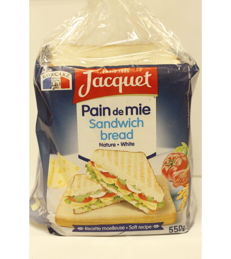 Jacquet - Pain de Mie Sandwich Bread Nature White 550g