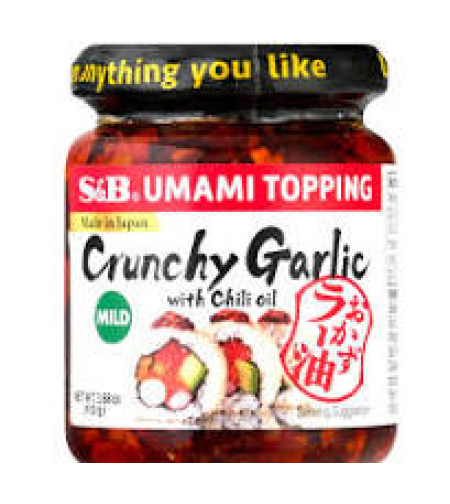 S&B Umami Top Crunchy Garlic with Chilli Oil 110grms