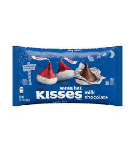 Hersheys kisses milk chocolate santa hat 286grms.