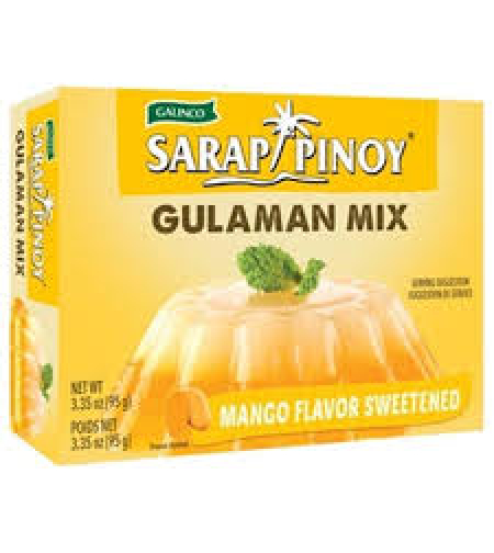 Sarap  Pinoy Gulaman Mix Mango Flavor Sweetened 95grms