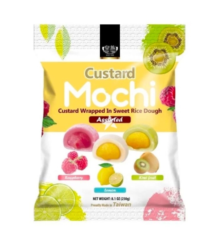 Custard Mochi wrapped in Sweet  Rice Dough Assorted 230grms