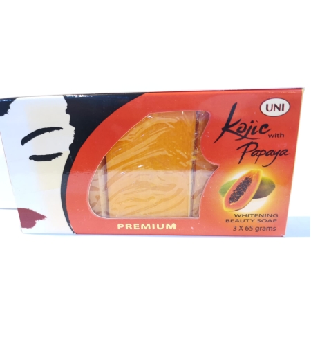 Kojic with Papaya Premium Whitening Beauty Soap 3x65g