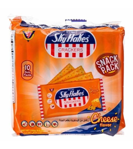 Skyflakes Cheese Flavor 10 solo packs ( 250 grms )