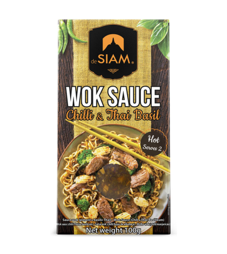 SIAM- wok sauce- chilli and thai basil 