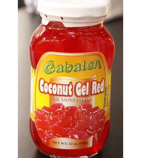 Red Nata De Coco - Coconut Gel 