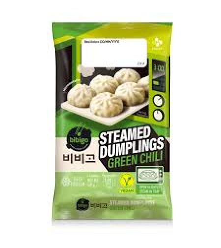 Bibigo Steamed Dumplings Green Chilli 168grms