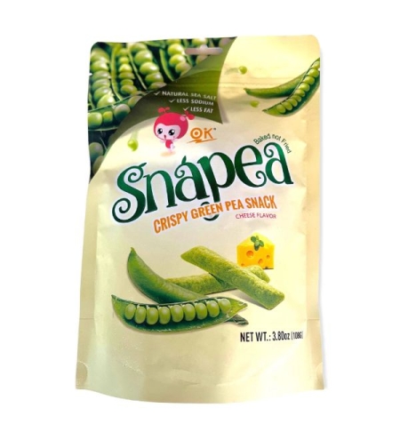 Snapea Crispy Green Pea Snack Cheese Flavor 108grms