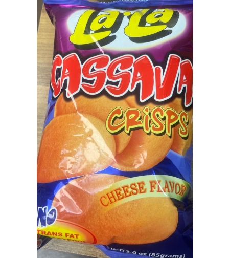 lala cassava crisps cheese flavor