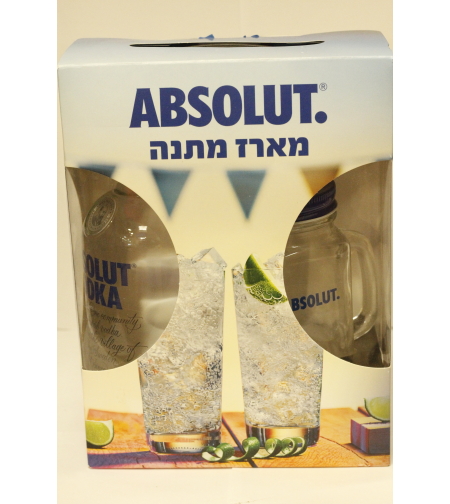Absolut 700ml with a Gift Pack