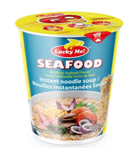 Lucky me seafood cup noodles 70grms.