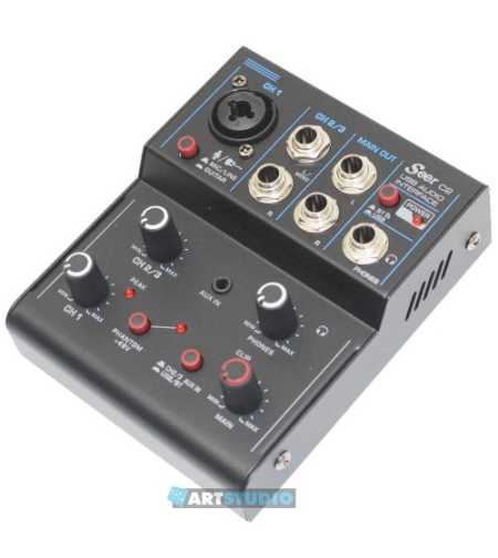 מיקסר 2 ערוצים \ כרטיס קול SEER C2