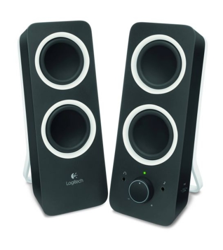 רמקולים למחשב Logitech Z200 2.0 Multimedia  בצבע שחור