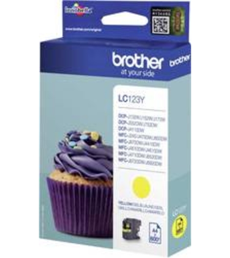 ראש דיו מקורי BROTHER 123 צהוב