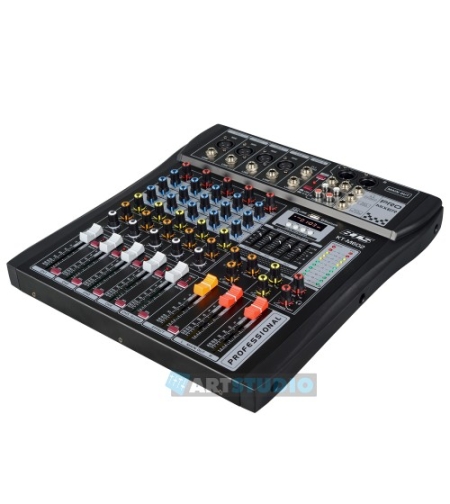 מיקסר 6 ערוצים עם mp3 כולל מסך BTS