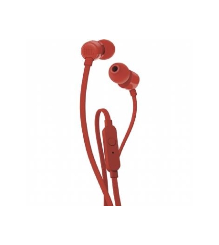 אוזניות IN EAR עם מיקרופון JBL T110 - אדום