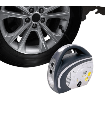 סוללה ניידת + פנס + מדחס אוויר נטען נייד MIRACASE MINF2000