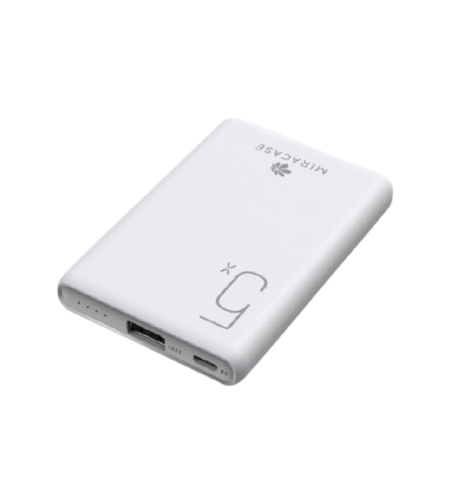 סוללת גיבוי / מטען נייד MIRACASE 5,000MAH צבע לבן