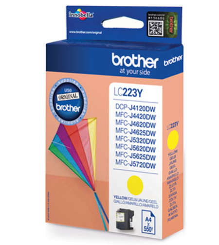 ראש דיו מקורי BROTHER 223 צהוב