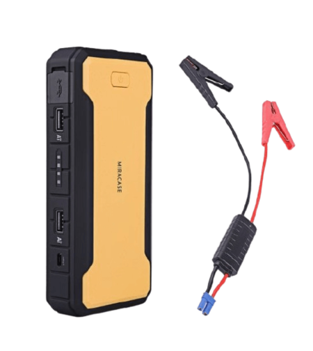 מטען נייד 12,000mAh סוללת התנעה לרכב+פנס Miracase MJSN12000