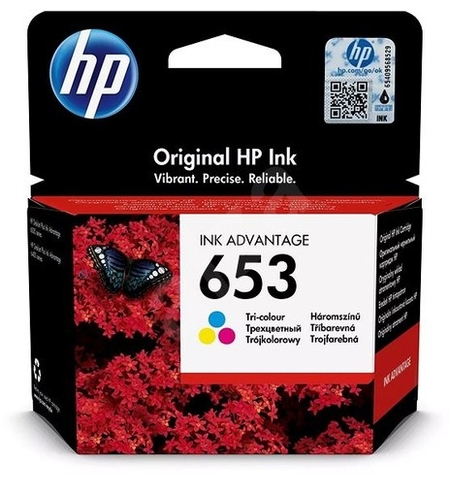 ראש דיו מקורי HP 653 צבעוני