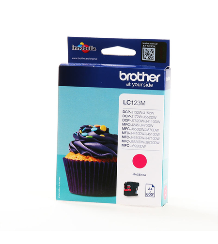 ראש דיו מקורי BROTHER 123 אדום