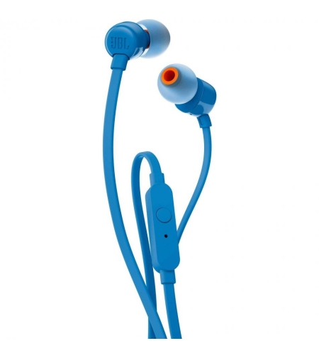 אוזניות IN EAR עם מיקרופון JBL T110 - כחול