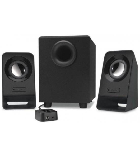 רמקולים למחשב Logitech 2.1 Multimedia Z213 בצבע שחור