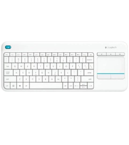 מקלדת אלחוטית Logitech Touch K400 Plus בצבע לבן
