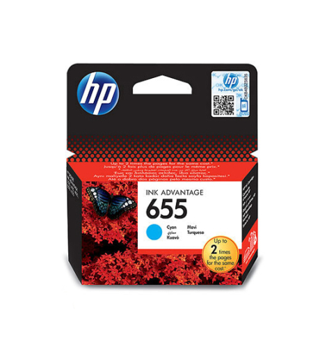 ראש דיו מקורי HP 655 כחול