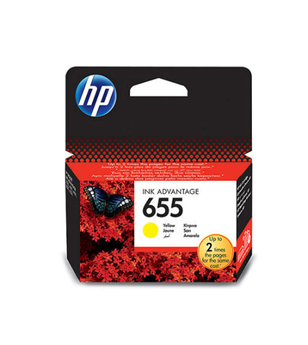 ראש דיו מקורי HP 655 צהוב