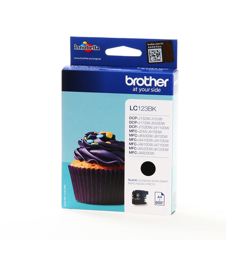 ראש דיו מקורי BROTHER 123 שחור