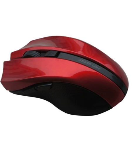 עכבר אלחוטי 5 לחצנים SILVER LINE RF317 2.4GHz אדום