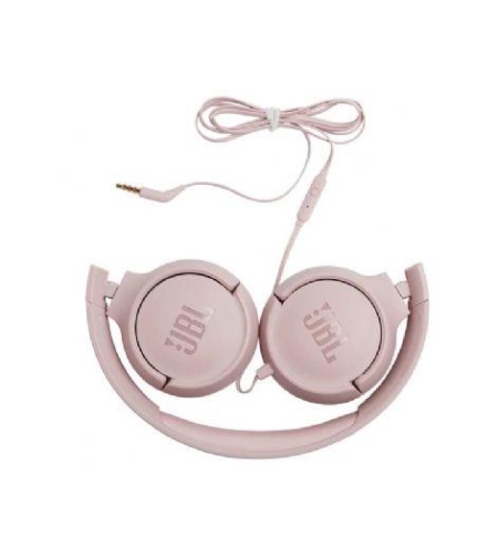אוזניות קשת חוטיות JBL TUNE T500  ורוד