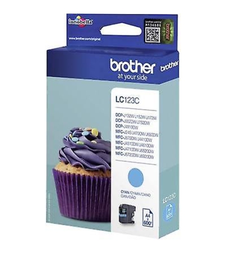 ראש דיו מקורי BROTHER 123 כחול
