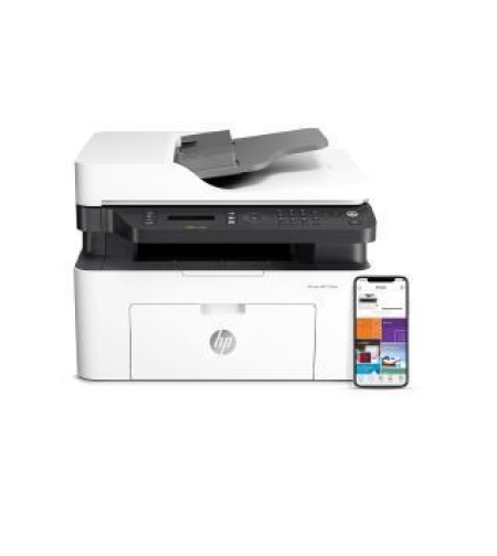 מדפסת לייזר שחור לבן משולבת HP Laser MFP 137fnw