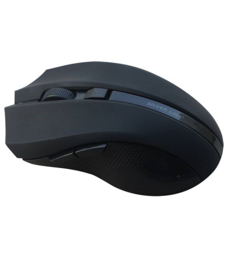 עכבר אלחוטי 5 לחצנים SILVER LINE RF317 2.4GHz שחור