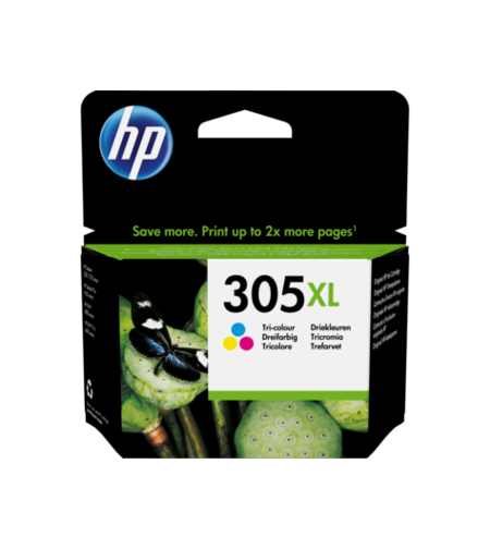 ראש דיו מקורי HP 305XL צבעוני - כמות גדולה