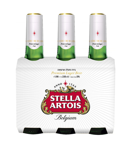 בירה סטלה ארטואה (6 * 330 מ'ל)