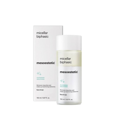 Mesoestetic Micellar Biphasic 150 מ״ל – אריזת המוצר