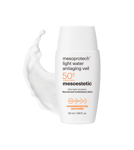 Mesoestetic Mesoprotech Water Veil SPF50+ 50 מ״ל – אריזת המוצר