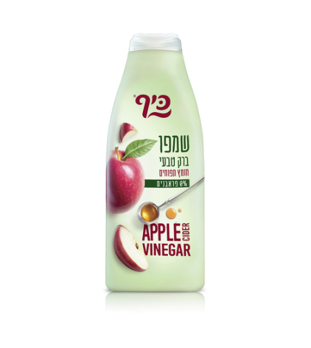 שמפו כיף לברק טבעי מועשר בחומץ תפוחים, 700 מ